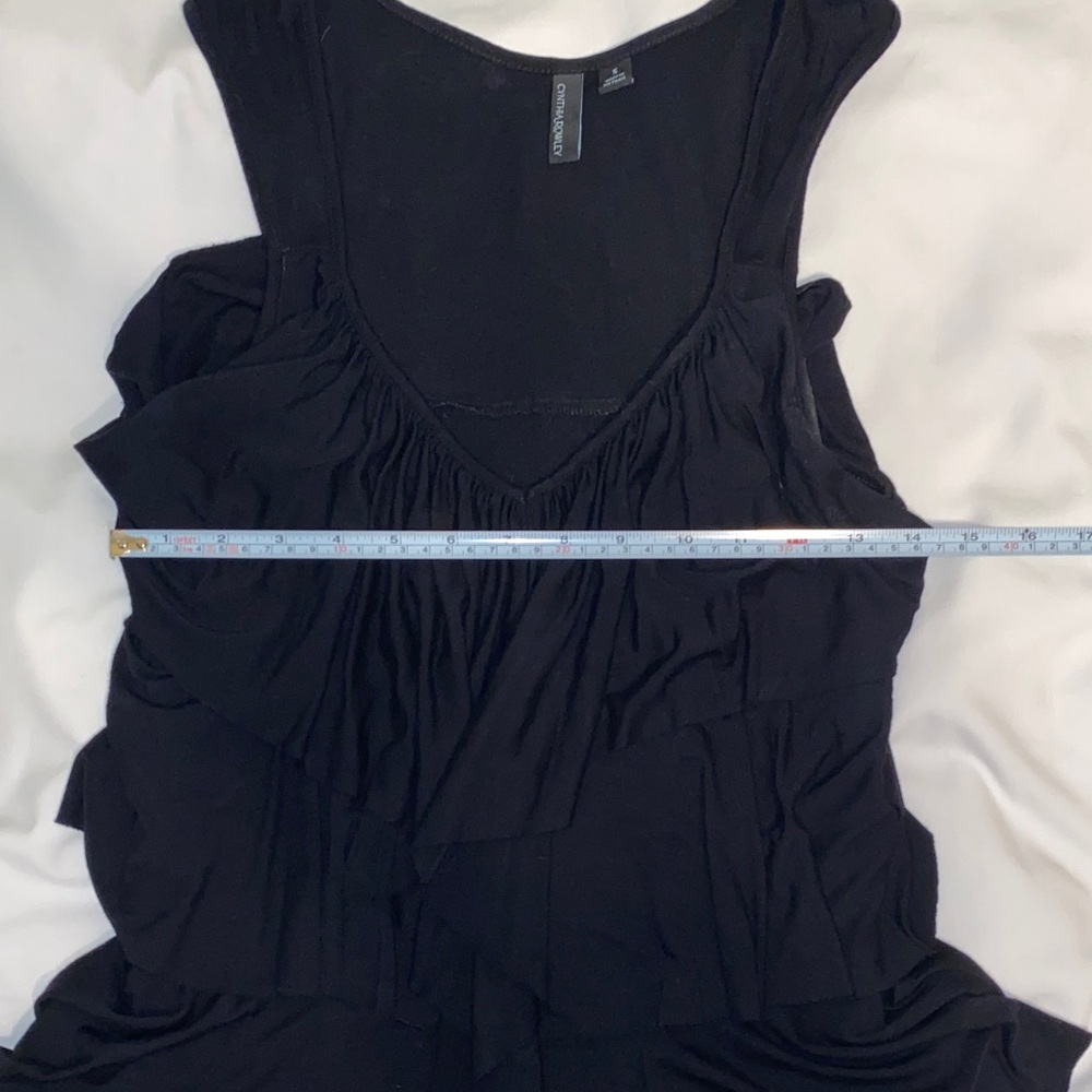Cynthia Rowley Black Ruffle Dress - Picture 6 of 7